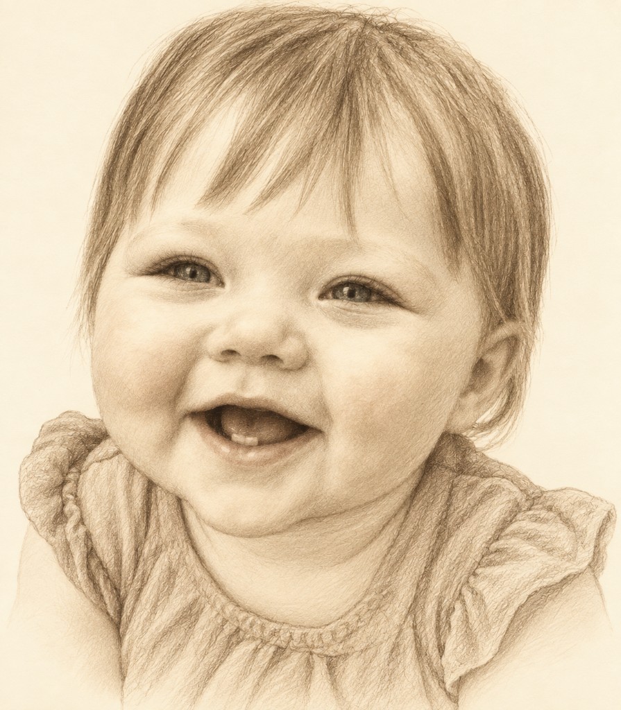 Pencil drawing of Jayden